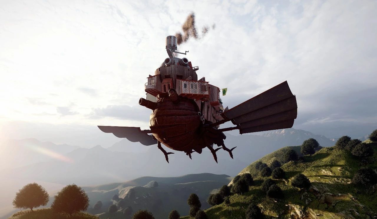动画电影《哈尔的移动城堡》场景渲染