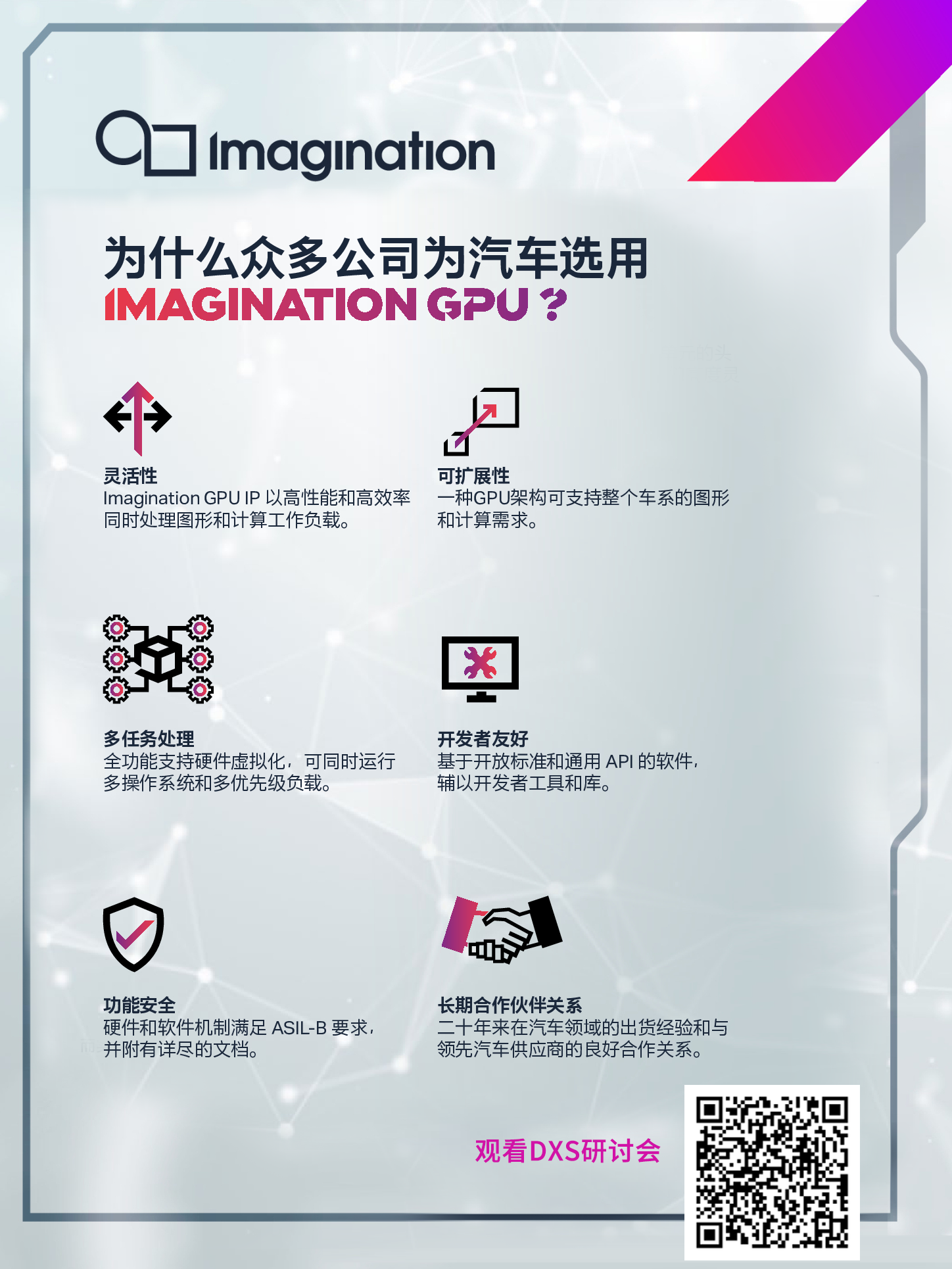 DXS GPU是一款可扩展、灵活的 GPU IP