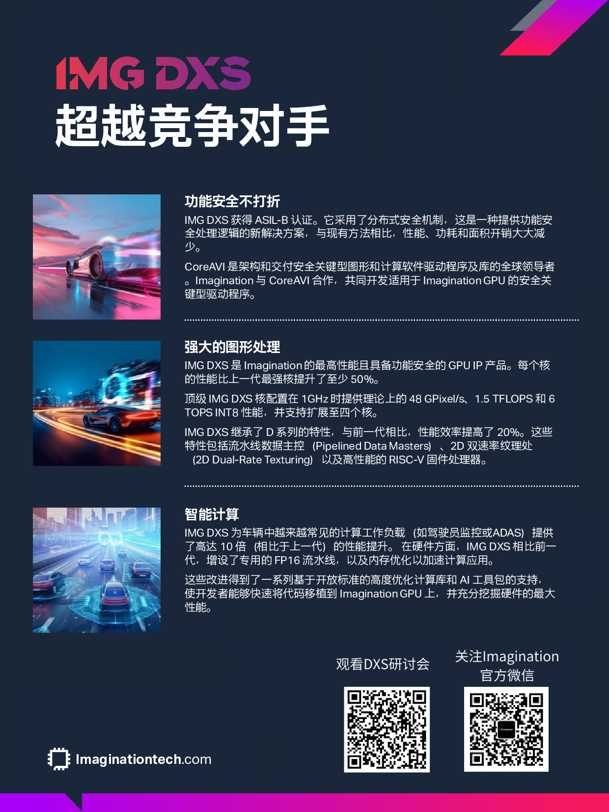 DXS GPU是一款可扩展、灵活的 GPU IP