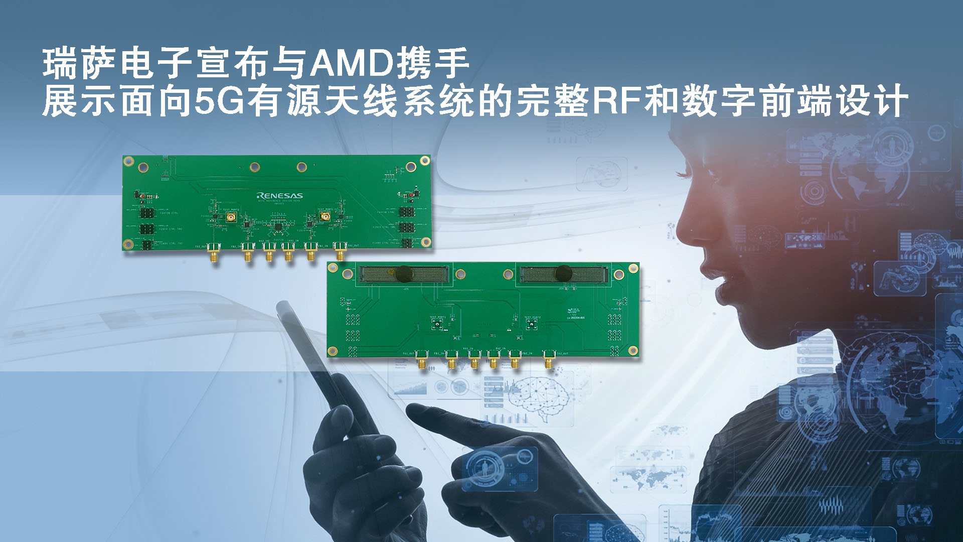 瑞萨电子宣布与AMD携手展示面向5G有源天线系统的完整RF和数字前端设计.jpg