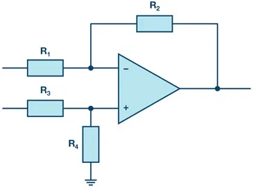 图 1. 传统的差分放大器电路.png