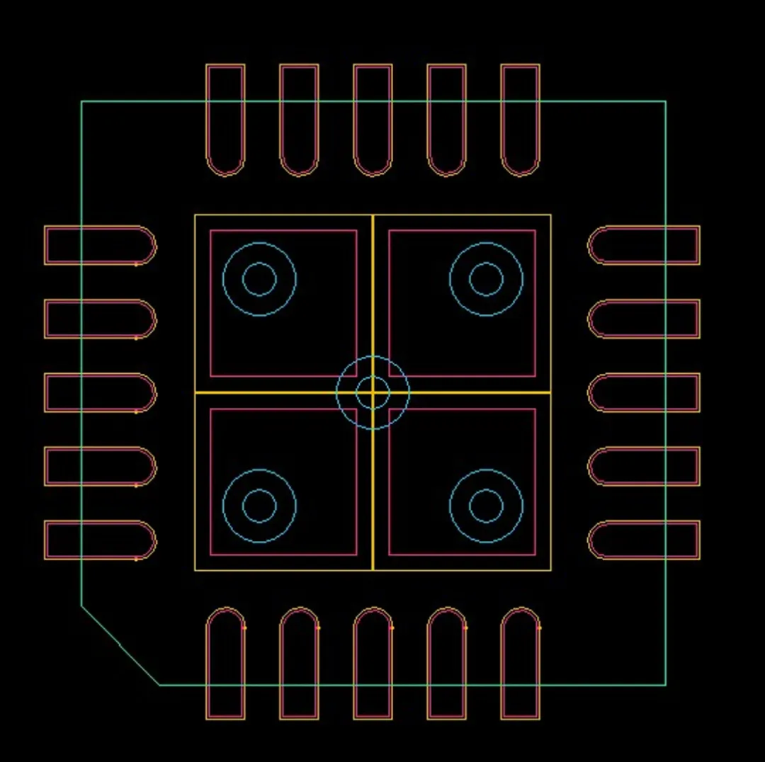 带四个散热孔的器件 footprint.png