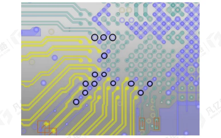 图1 PCIe3.0 BGA 区域扇出走线.png
