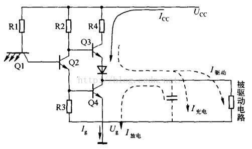  图1 典型门电路输出级