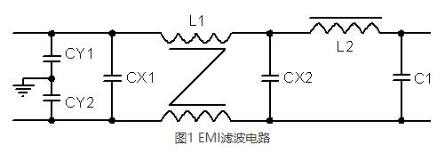 图1 EMI滤波电路
