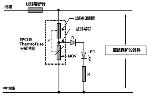 ThermoFuse®压敏电阻电路图的基本示例