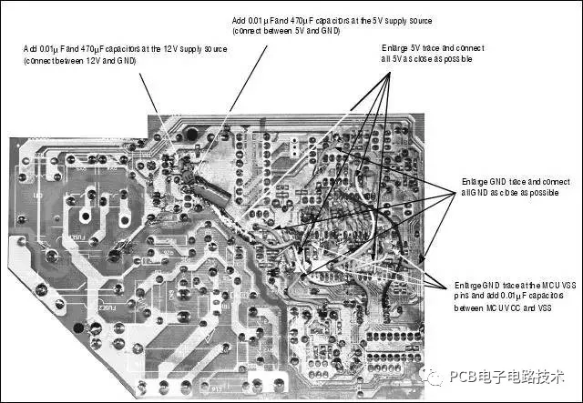 图12  改进空气调节器的典型印制电路板电路