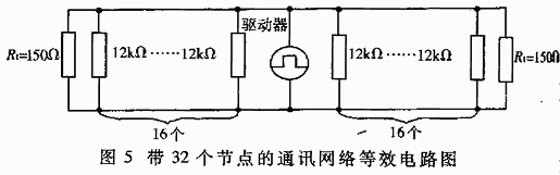 在通讯电缆中的纯阻负载