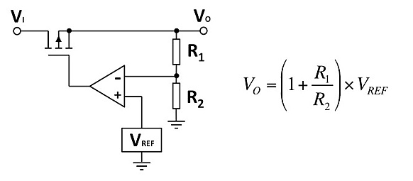 图2：线性串联稳压器简图