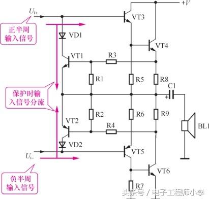 图3-37 限流式过载保护电路