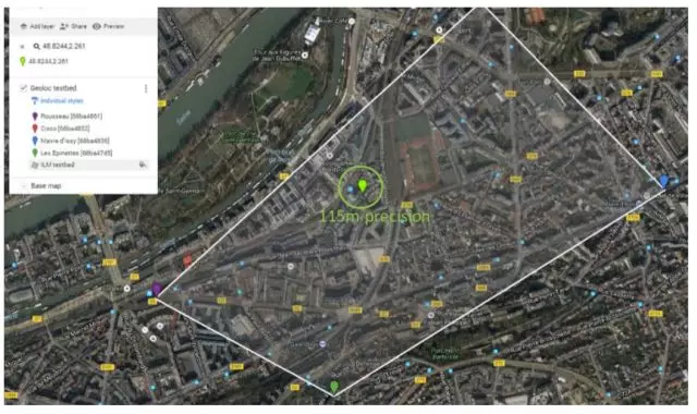 图5.5 巴黎定位案例示意图