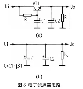 图6：电子滤波器电路