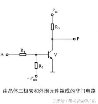 由晶体三极管和外围元件组成的非门电路