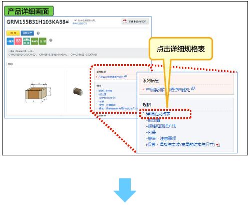 1-3．点击详细规格表